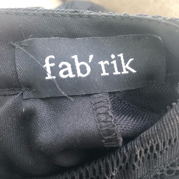 Fabrik Black High Neck Retro Mini Cocktail Dress - Picture 7 of 8